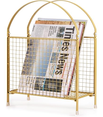 Galvanized Magazine Rack-Vintage Industrial Farmhouse Chic